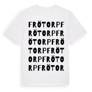 Frötorp ordlek t-shirt – ekologisk bomull t-shirt från Pinshirt
