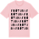 Pink Cotton t-shirt med Frötuna ordlek t-shirt