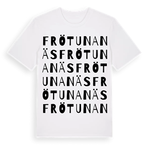 Frötunanäs ordlek t-shirt – ekologisk bomull t-shirt från Pinshirt