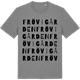 Mid Heather Gray t-shirt med Frövigården ordlek t-shirt