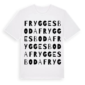 Fryggesboda ordlek t-shirt – ekologisk bomull t-shirt från Pinshirt
