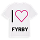 Jag älskar Fyrby t-shirt stort tryck