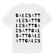 Galesatt ordlek t-shirt