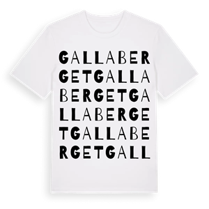 Gallaberget ordlek t-shirt – ekologisk bomull t-shirt från Pinshirt