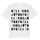 Gällingsjötorp ordlek t-shirt
