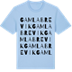 Blue Soul t-shirt med Gamla Brevik ordlek t-shirt