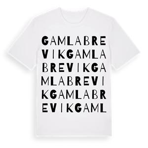 Gamla Brevik ordlek t-shirt – ekologisk bomull t-shirt från Pinshirt