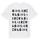 White t-shirt med Gamla Brevik ordlek t-shirt