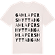 Vintage White t-shirt med Gamla Pershyttan ordlek t-shirt