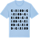 Blue Soul t-shirt med Garboda ordlek t-shirt