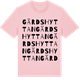 Pink Cotton t-shirt med Gärdshyttan ordlek t-shirt
