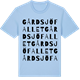 Blue Soul t-shirt med Gårdsjöfallet ordlek t-shirt