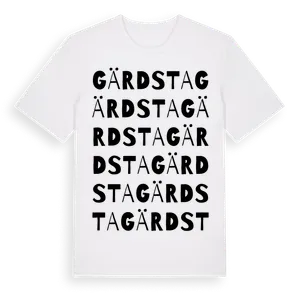 Gärdsta ordlek t-shirt – ekologisk bomull t-shirt från Pinshirt