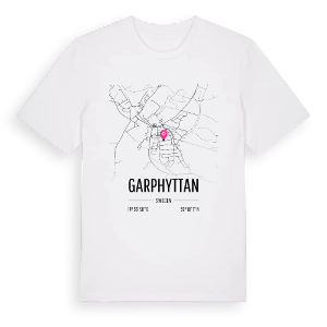 Garphyttan karta t-shirt – ekologisk bomull t-shirt från Pinshirt