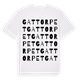 White t-shirt med Gattorpet ordlek t-shirt