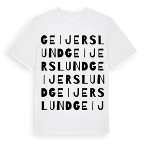 Geijerslund ordlek t-shirt – ekologisk bomull t-shirt från Pinshirt