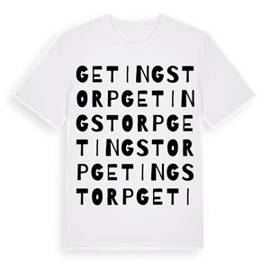 Getingstorp ordlek t-shirt – ekologisk bomull t-shirt från Pinshirt