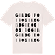 Vintage White t-shirt med Gibo ordlek t-shirt