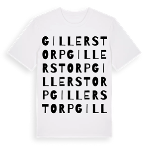 Gillerstorp ordlek t-shirt – ekologisk bomull t-shirt från Pinshirt