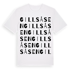 Gillsåsen ordlek t-shirt – ekologisk bomull t-shirt från Pinshirt