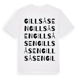 Gillsåsen ordlek t-shirt – ekologisk bomull t-shirt från Pinshirt