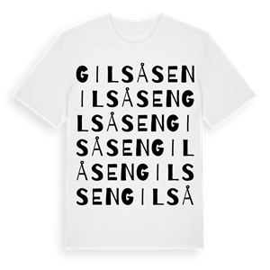 Gilsåsen ordlek t-shirt – ekologisk bomull t-shirt från Pinshirt
