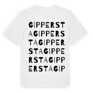 Gippersta ordlek t-shirt – ekologisk bomull t-shirt från Pinshirt