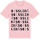 Pink Cotton t-shirt med Gisslenäs ordlek t-shirt