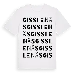 Gisslenäs ordlek t-shirt – ekologisk bomull t-shirt från Pinshirt