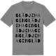 Mid Heather Gray t-shirt med Glädjehagen ordlek t-shirt