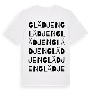 Glädjen ordlek t-shirt – ekologisk bomull t-shirt från Pinshirt