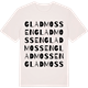 Vintage White t-shirt med Gladmossen ordlek t-shirt