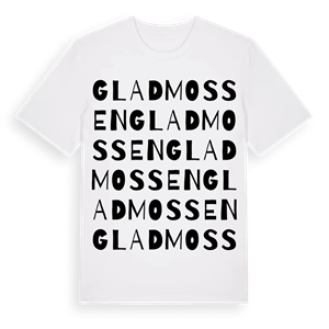 Gladmossen ordlek t-shirt – ekologisk bomull t-shirt från Pinshirt