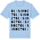 Blue Soul t-shirt med Glisundet ordlek t-shirt