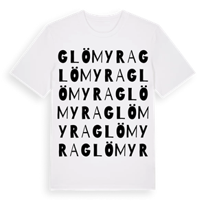 Glömyra ordlek t-shirt – ekologisk bomull t-shirt från Pinshirt