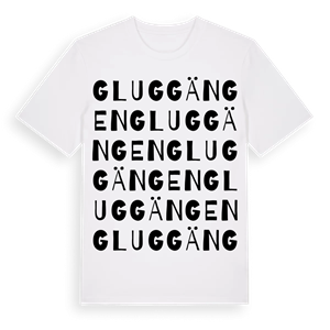 Gluggängen ordlek t-shirt – ekologisk bomull t-shirt från PinShirt