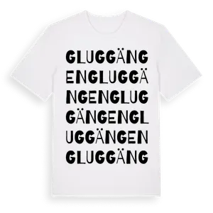 Gluggängen ordlek t-shirt – ekologisk bomull t-shirt från Pinshirt
