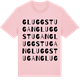 Pink Cotton t-shirt med Gluggstugan ordlek t-shirt