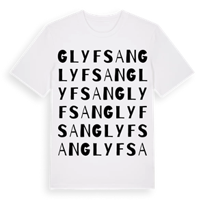 Glyfsan ordlek t-shirt – ekologisk bomull t-shirt från Pinshirt