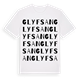 Glyfsan ordlek t-shirt