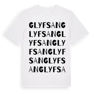 Glyfsan ordlek t-shirt – ekologisk bomull t-shirt från Pinshirt