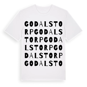 Godalstorp ordlek t-shirt – ekologisk bomull t-shirt från Pinshirt