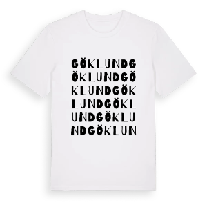 Göklund ordlek t-shirt – ekologisk bomull t-shirt från PinShirt