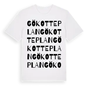 Gökotteplan ordlek t-shirt – ekologisk bomull t-shirt från Pinshirt