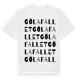 White t-shirt med Gölafallet ordlek t-shirt