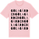 Pink Cotton t-shirt med Gölagården ordlek t-shirt