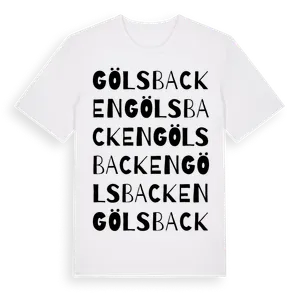 Gölsbacken ordlek t-shirt – ekologisk bomull t-shirt från Pinshirt