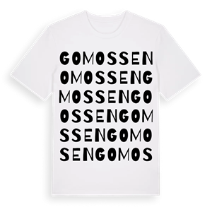 Gomossen ordlek t-shirt – ekologisk bomull t-shirt från Pinshirt
