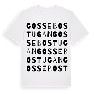 Gossebostugan ordlek t-shirt – ekologisk bomull t-shirt från Pinshirt