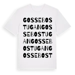 Gossebostugan ordlek t-shirt – ekologisk bomull t-shirt från Pinshirt